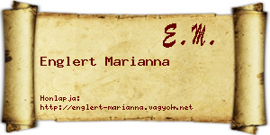 Englert Marianna névjegykártya